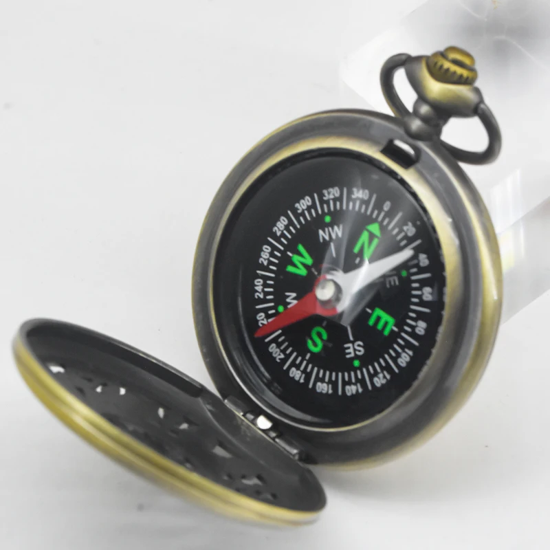 ヴィンテージ懐中時計ケース スチームパンク コンパス ギフト クォーツ チェーン シリーズ メンズ レディース 記念