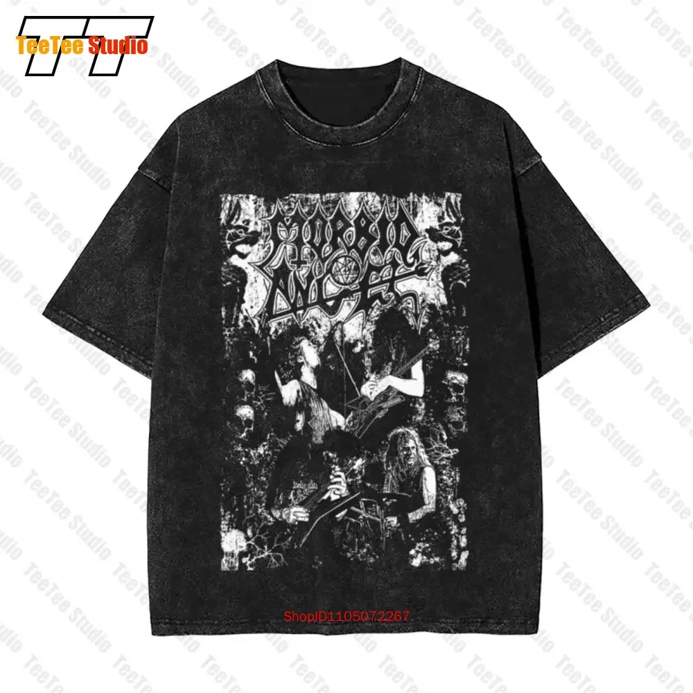 تي شيرت Morbid Angel Tour United States 2017 الرسمي الكلاسيكي كبير الحجم BK74