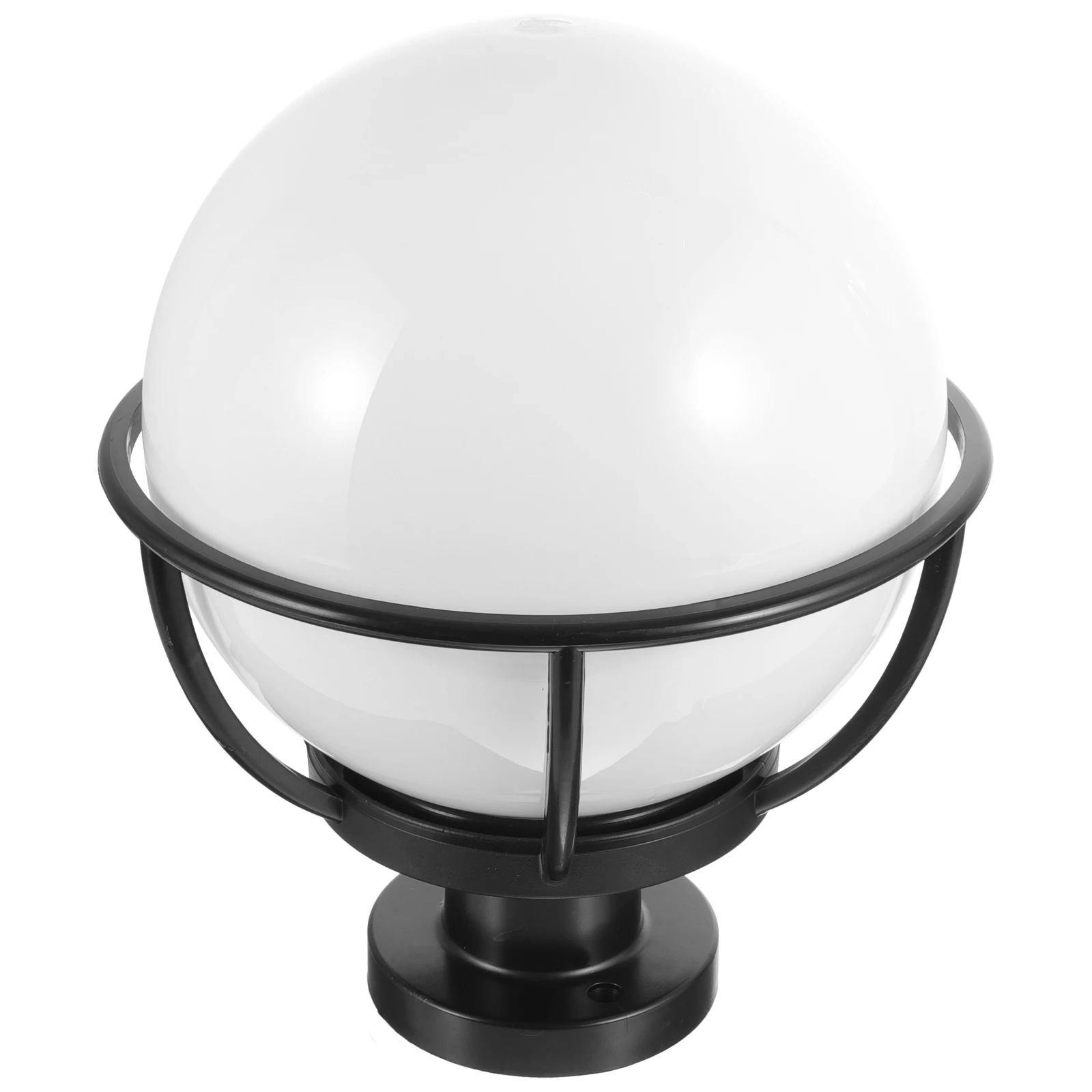 

Ball Lampshade Wall Post Light Globe Acrylic Fixture Outdoor Yard Fence Post Lights Cover Heat Resistance Uniform Illumination