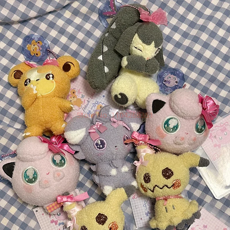 

Genuine PokéMon Don'T Attack! Me Jigglypuff Mimikyu Espurr Mawile Plush Doll Cute Fun Bag Charm Collection Pillow Model Toy Gift