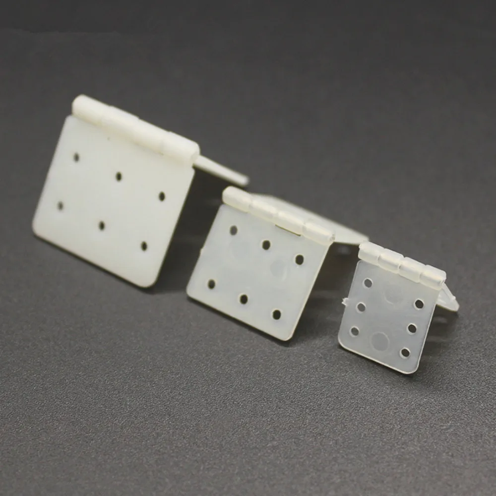 Zawias nylonowy 20x36mm 16x29mm 12x24mm dla samolotu RC części zamienne z tworzywa sztucznego nylonu zawias zawiasy w drzwiach