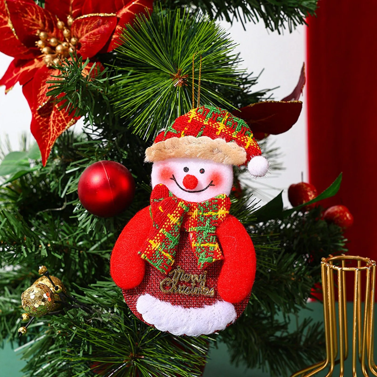 Santa Claus Hanging Christmas Tree 2023 Decoration Ornament Navidad Noel Creative Gift Party Decor Pendant New Year Christmas