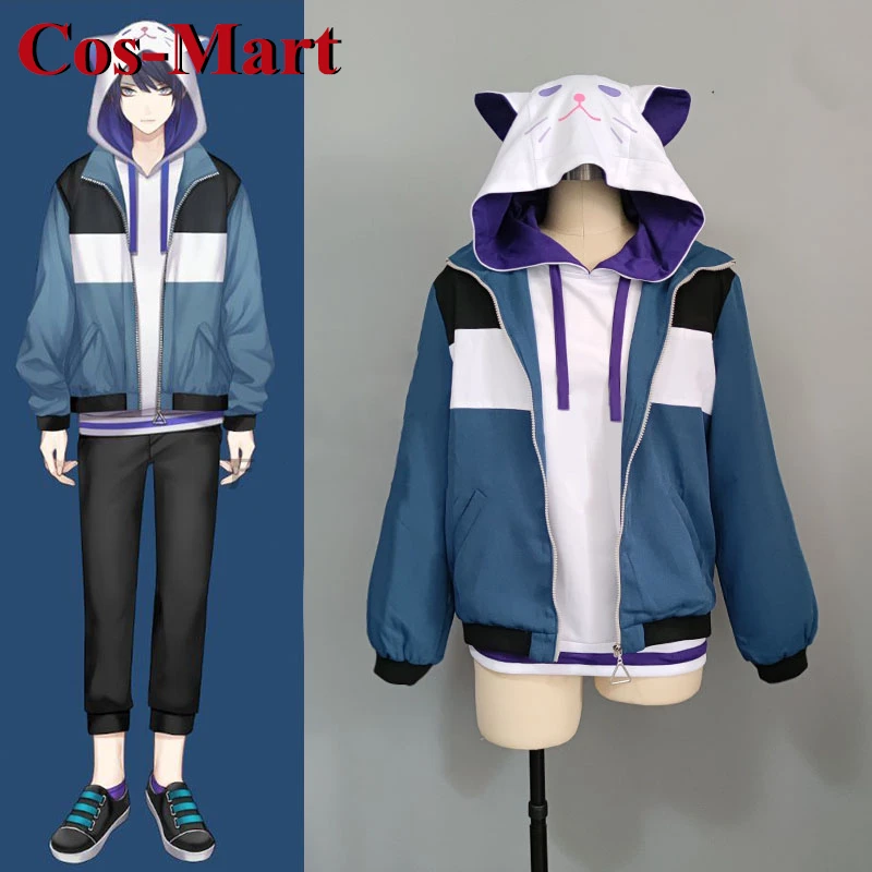 

Cos-Mart Anime VTuber Nagao Kei Cosplay Costume Fashion Handsome Hoodie Uniform Activity Party Role Play Clothing Custom-Make