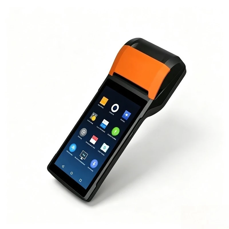 V2S Portable Handheld Android POS Terminal QR Code Scanner Built-in Thermal Printer Mobile Cash Register for Food Shop