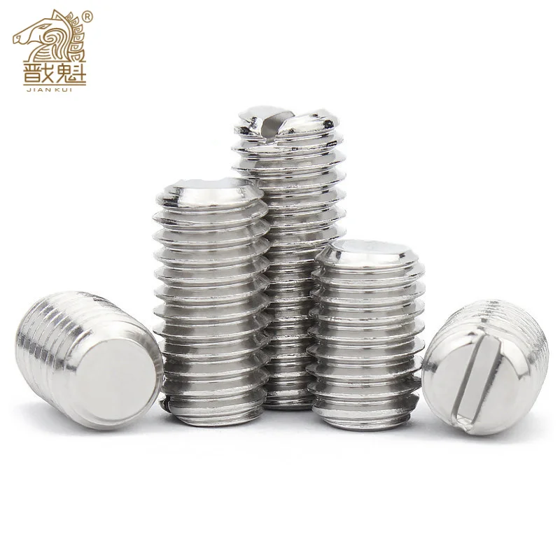 10/20/50 PCs M2.5 m3 M4 M5 M6 M8 304 stainless steel slotted pan head screw point crane headless screw