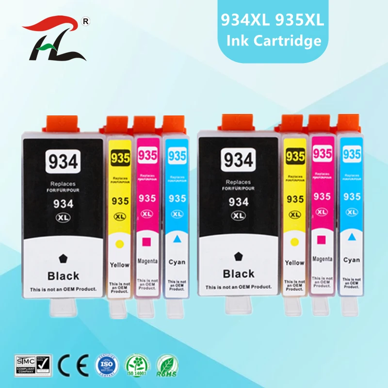 For HP 934XL HP 935XL ink Cartridges 934XL 935XL 934 935 for hp934 For HP Officejet Pro 6812 6830 6815 6835 6230 6820 printer