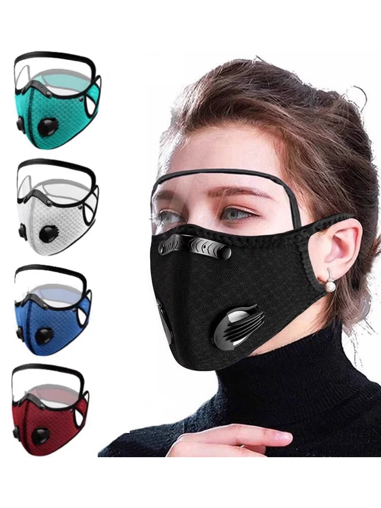 AliExpress NONE Removable Shield Lens Cycling Protective Mask Breathable Filtration Reusable Design Warm Breathable Mask Dustproof Motorcycle