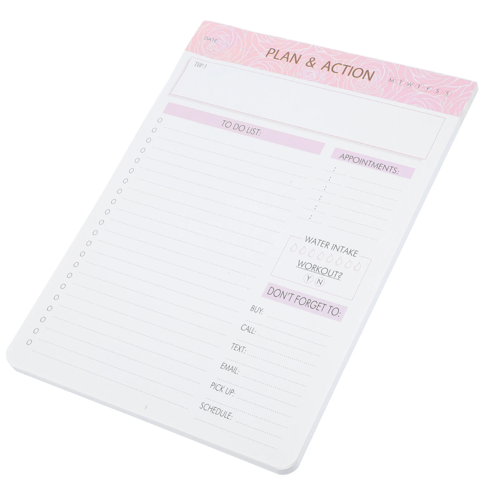 

Daily Planner Writing Pads Notepads Small Desktop Paper List Blank Memo Work Household