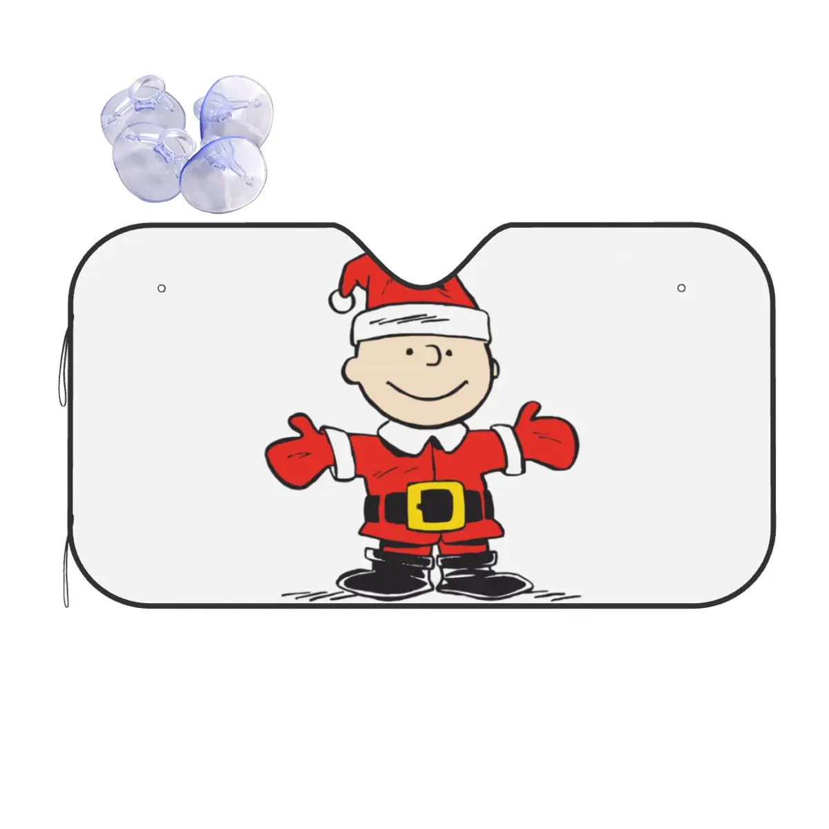 سنوبي الفول السوداني عيد الميلاد تشارلي براون للطي الزجاج الأمامي ظلة 70x130 سنتيمتر رقائق نافذة السيارة غطاء الزجاج الأمامي غطاء النافذة الأمامية