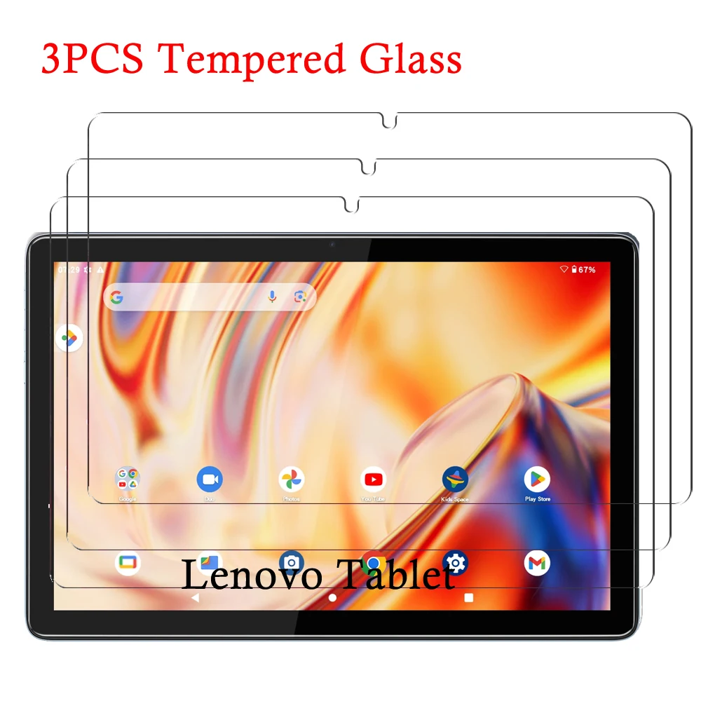 

3 шт. закаленное стекло для планшета Lenovo Tab M10 HD 10,1 дюйма M10Plus Gen3 Gen4 10,6 TB328 TB128 X605 X306 HD Защитная пленка для экрана