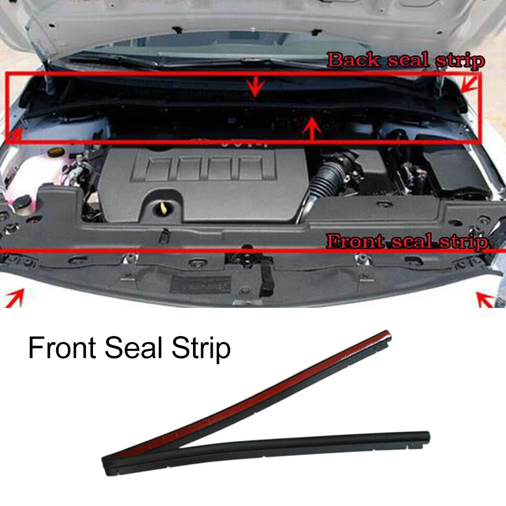 Car Front Hood Sealing Strip Weatherstrip Rubber Seals For Toyota CCorolla 07-13 Waterproof Engine Covers Seal Trim Sealant