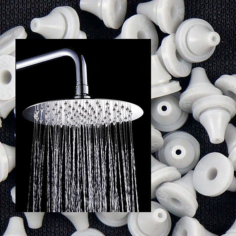 50pcs Rubber Silicone Nozzle Nipple Replacement Part Spray Water Outlet Top Spray Parts Shower Accessories