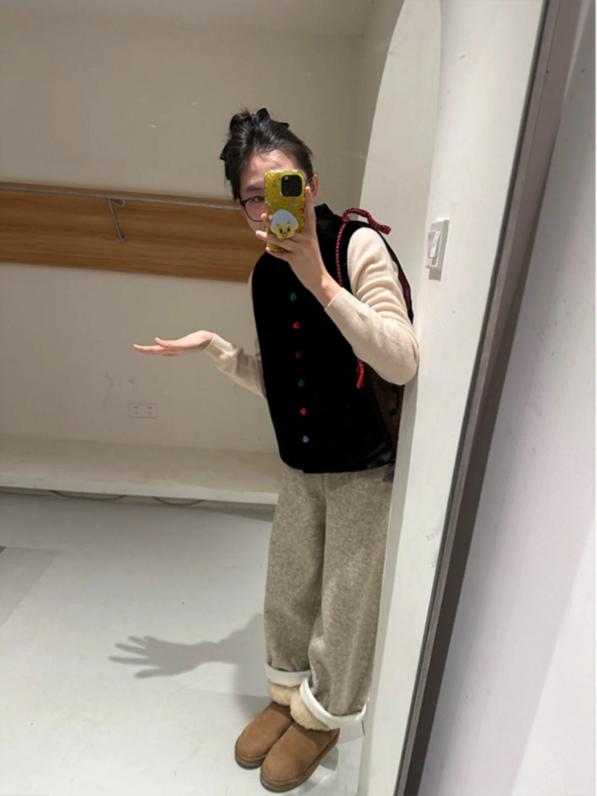 Faionable المخملية سترة Jaet المرأة الخريف الشتاء جديد Sle الصينية الوطنية Sle الوقوف طوق طبقات ملابس خارجية