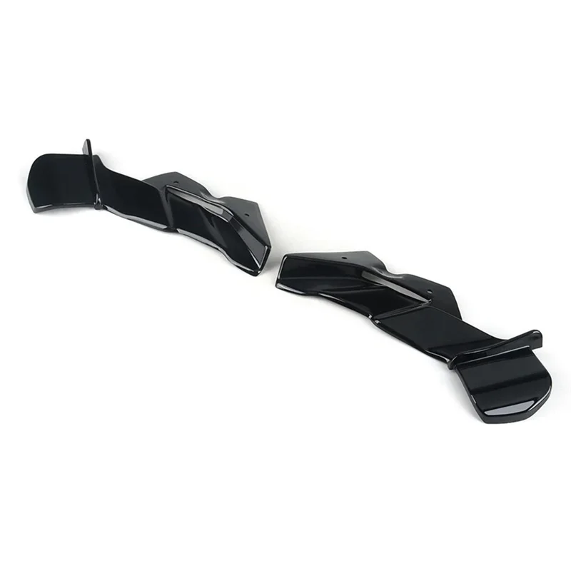 For Kawasaki ZX-6R ZX6R Front Winglet Spoiler Wing Front Lip Fairing Small Wing Motorcycle Accessories Black