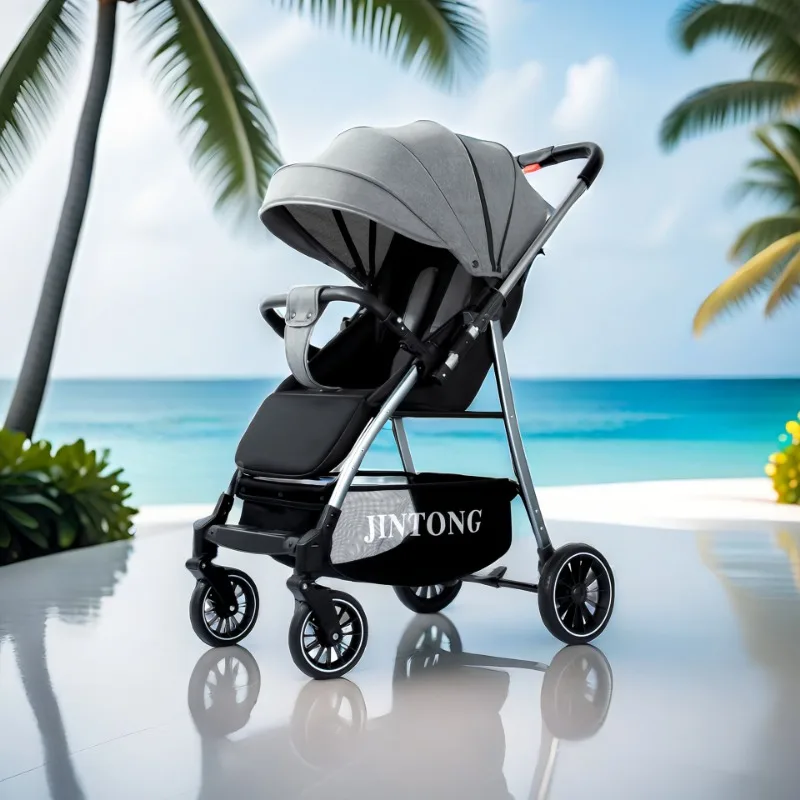 

NEW Upgraded Version Baby Baby Portable Stroller Stroller Light Stroller One-button Travel Portable Pram Infant Trolley Folding