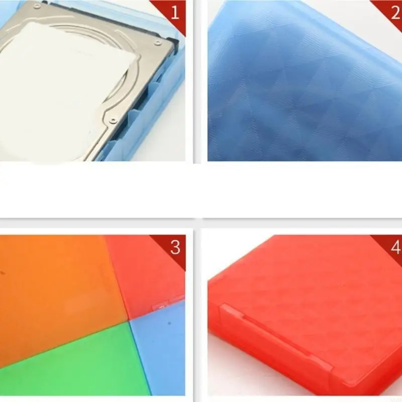 N1HD 2,5 polegadas Prova choque e poeira Prova Case armazenamento para unidade disco rígido