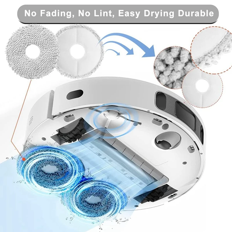 ロボット掃除機アクセサリーキット,メインサイドブラシ,hpaフィルター,集塵機バッグ,クリーニングクロス,Dreame L10s ultraと互換性あり,l10