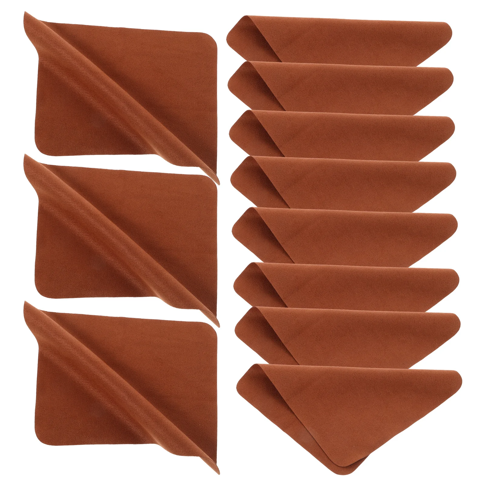 

20pcs Eyeglass Cleaning Cloth Dark Suede Thickened Dual Sided Wipes For Camera Lens Lcd Phones Touch Screen Laptops Tablets