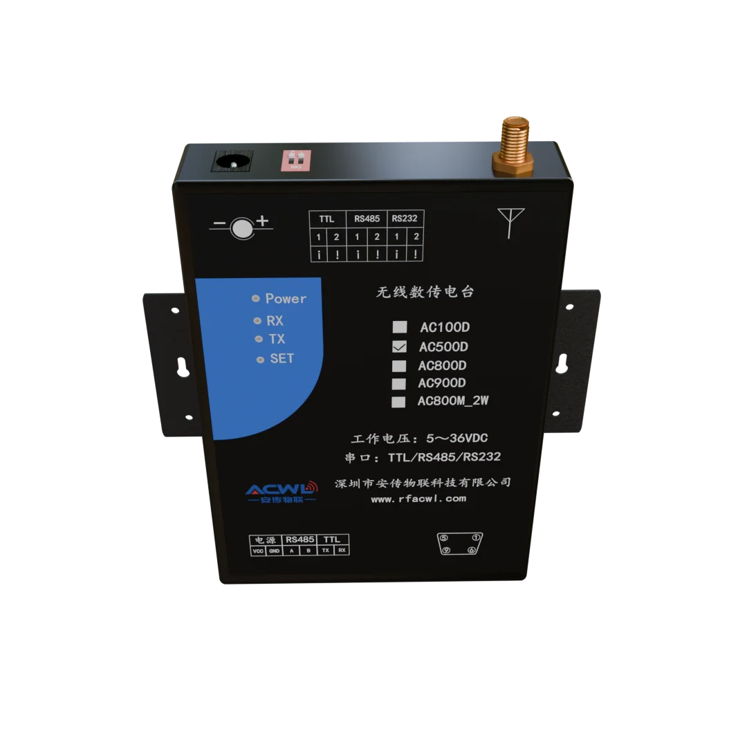 

Промышленный беспроводной модем AC500D, 500 мВт, 433 МГц, диапазон 4,5 км, 27 дБм, RS232/RS485/TTL, для SCADA/Telemetry