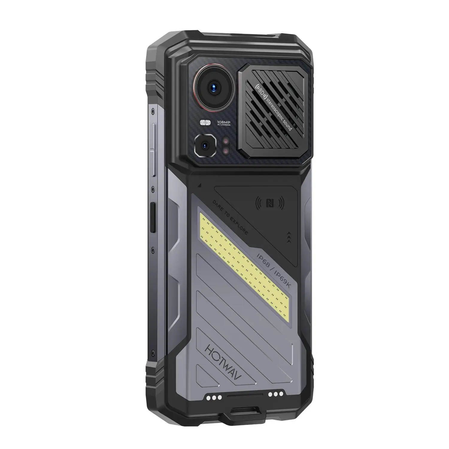 HOTWAV Hyper 8 Pro Rugged Phone 12GB+512GB 6.8 inch 120Hz  Android 15 MediaTek MT8791 Dimensity 7050 Octa Core 5G NFC Smartphone