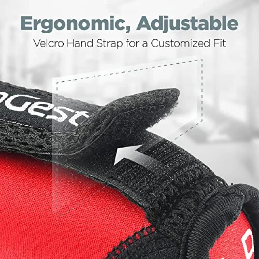Adjustable Neoprene Hand Weights 3LB 4LB Red Yellow Blue Purple Velcro Straps for Weight Training Walking Jogging Aerobics Yoga