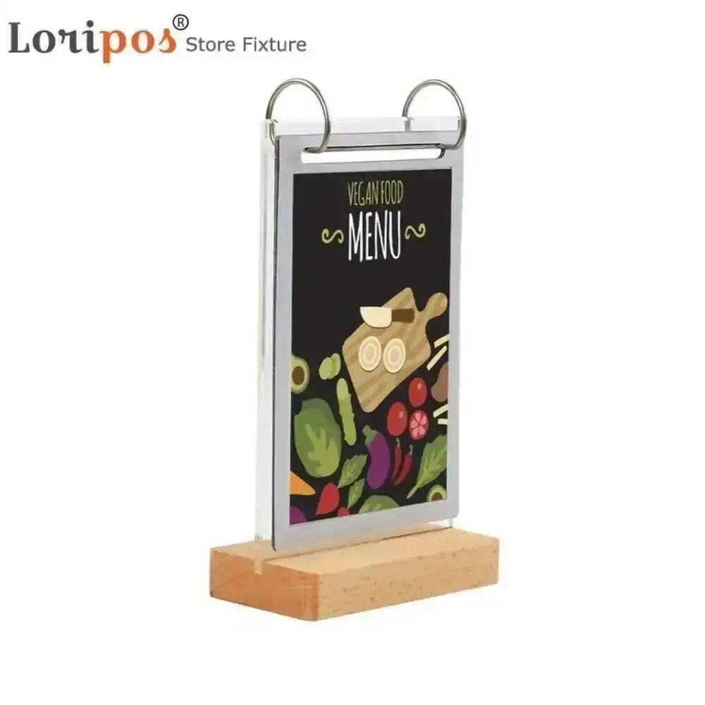 1-pezzo-cornice-espositiva-da-tavolo-con-base-in-legno-6-pagine-formato-a5-per-etichette-foto-poster-menu-per-pubblicita-e-promozione