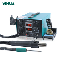 Desoldering Air Pump Hot Air Gun Rework Station T12 Tn Soldering Iron Station To PCB Chip Repair Tool  Digital Display YIHUA 706