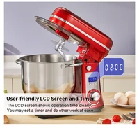 BioloMix Kitchen Food Stand Mixer, Blender, Quiet Motor, Cream Egg Whisk, Whip Dough Kneader, 6-Speed, 1200 W, 6 L, DC 4