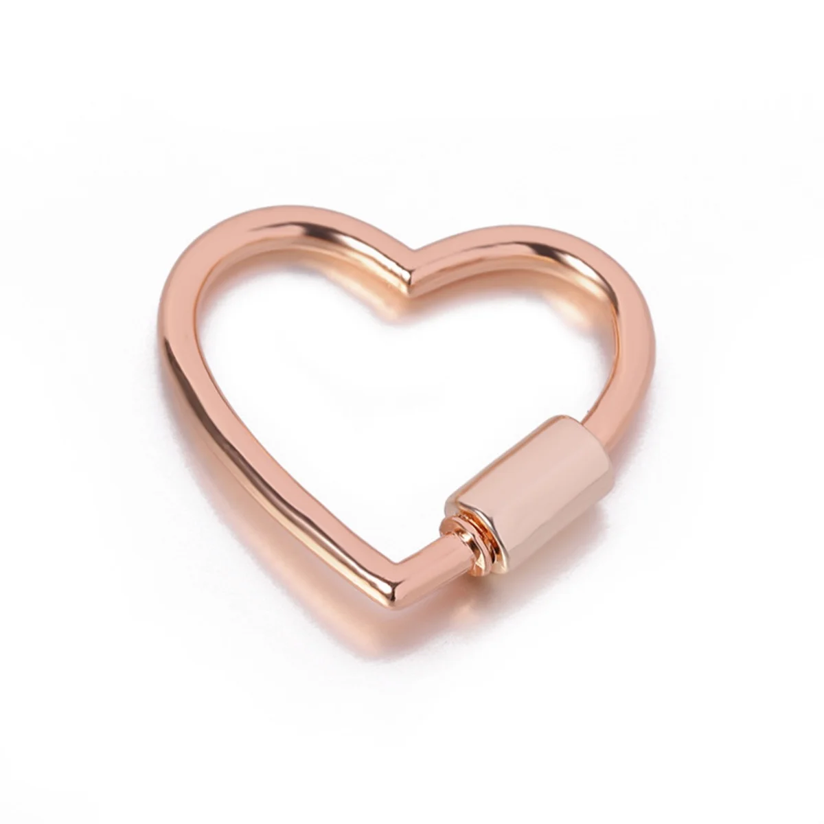 Heart Shaped Opening Buckle Metal Spring Gate Ring Keychain Dog Chain Connection Buckles Bag Lanyards Clip Hook DIY Accessories image 4