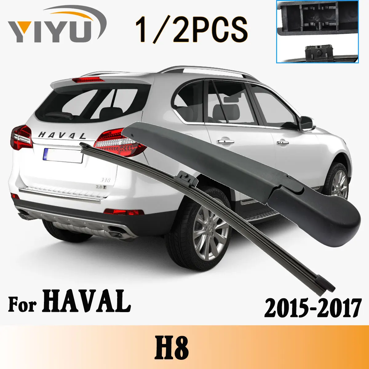 1/2PCS Heckscheibe Wischer Klinge Wischer Arm Kit Für HAVAL H8 2015--2017 Windschutzscheibe Windschutz hinten Pinsel Zubehör