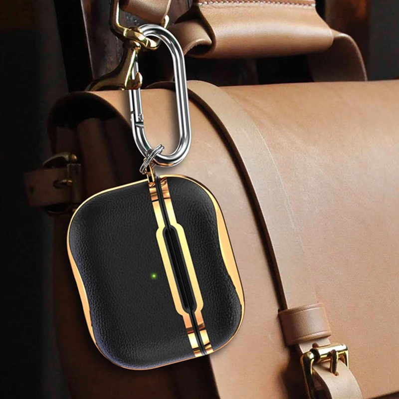 Voor Airpods Pro 2 Case Luxe Design Zwarte Goud Electroplated Oortelefoon Shell Hoofdtelefoon Cover Voor Apple Air Pod 3 2 pro 2nd Cover