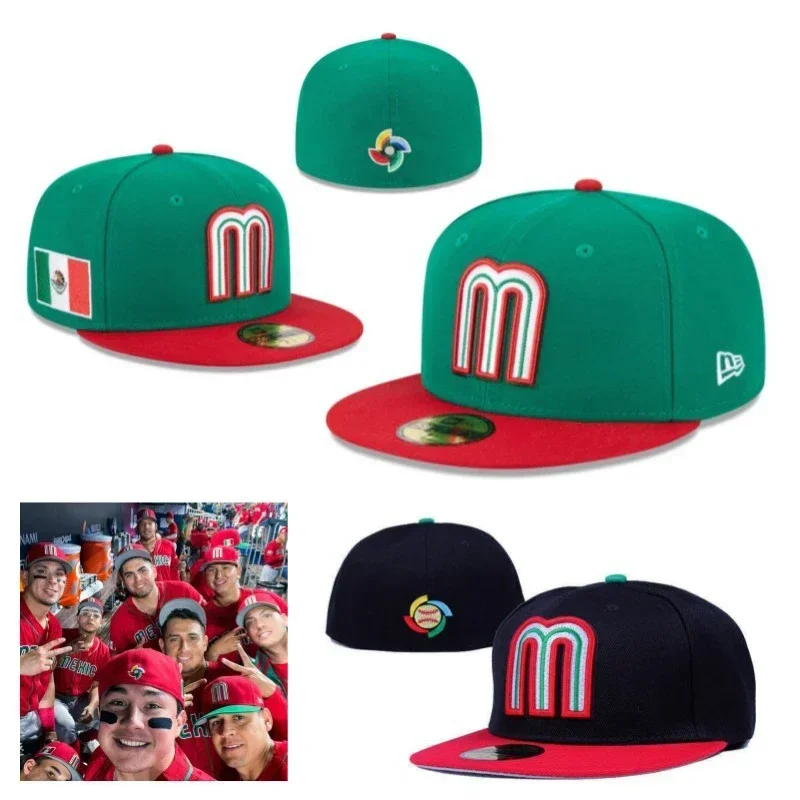 Mexico Baseball Hat Street Art Hip Hop Baseball Cap Fashion Vintage Casual Quality 3D M Letter Embroidery Outdoor Sports Cap