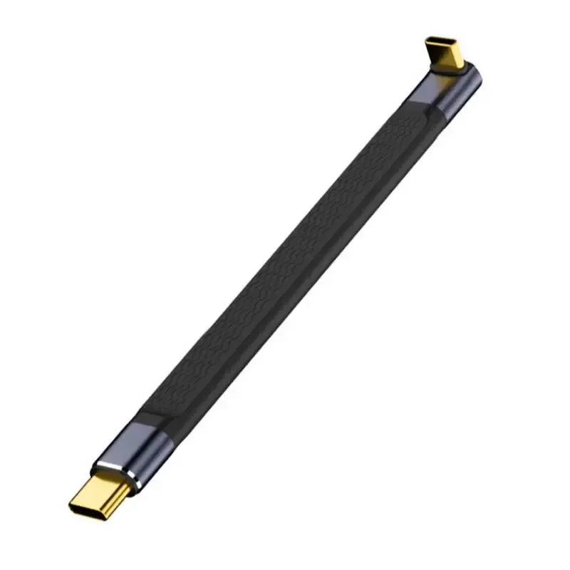 USB4 Type C Cable 240W PD3.1 Fast Charging FPC Soft Flat Male to Female for iPhone 15 Mate 60 Xiaomi High Speed Mobile Hard