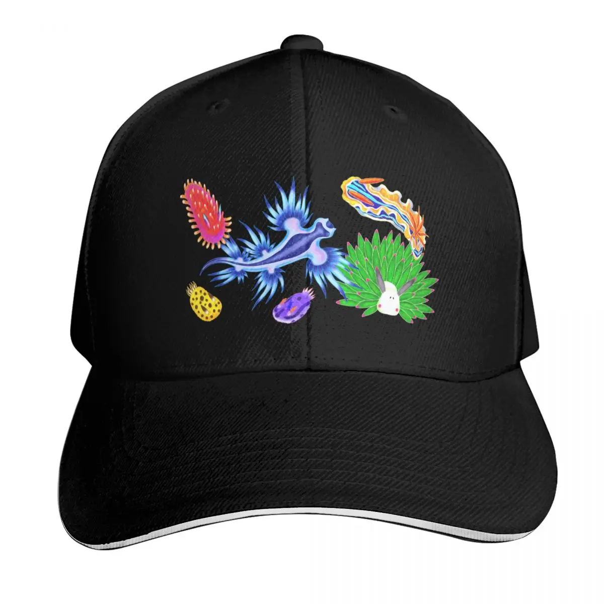 

Rainbow Nudibranchs (Sea Slugs) Assortment Baseball Cap Snapback Cap sun caps Fashion Beach Winter hat For Women 2026 Men's