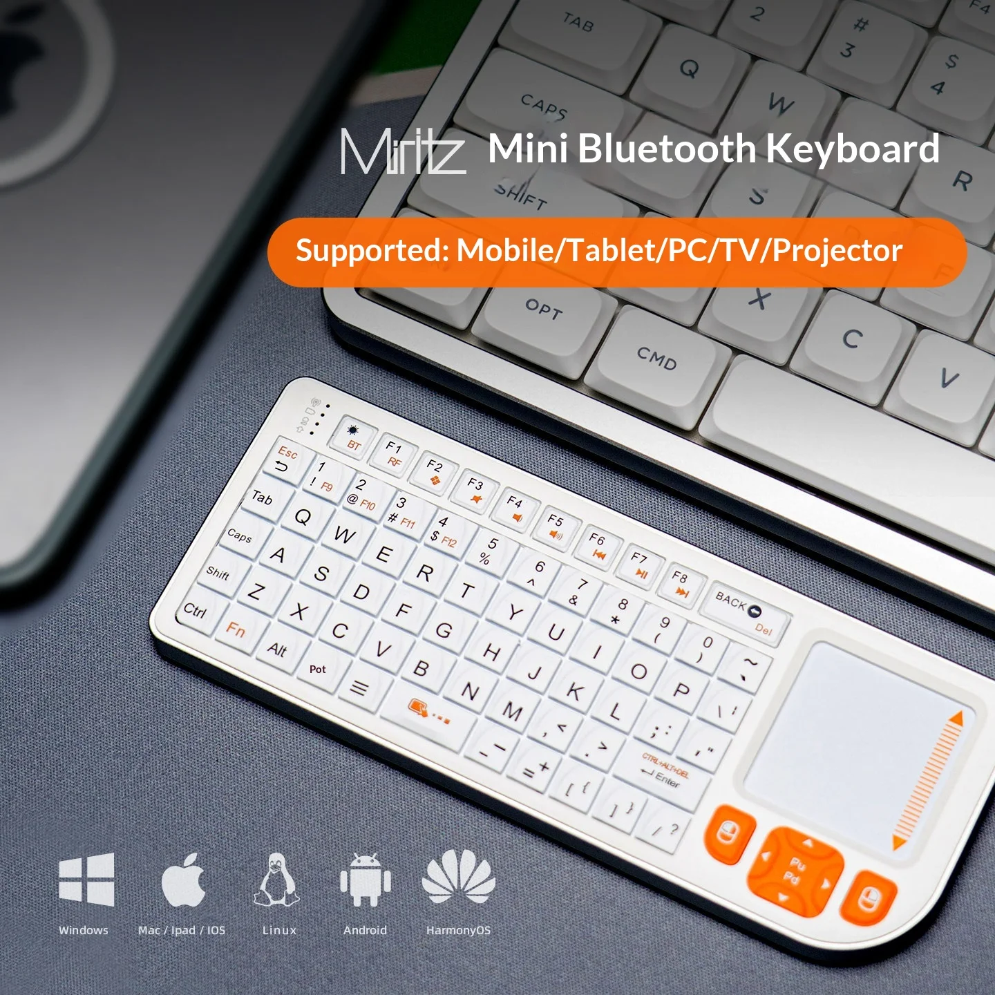 K809 Mini Keyboard Bluetooth Wireless for Linux Windows Android HarmonyOS IOS Lightweight Portable Office Universal Keyboard