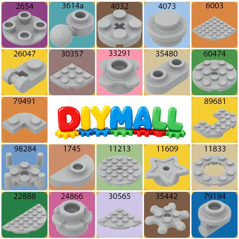 MOC 50g Technical Parts Kit 2654 3614a 4032 4073 6003 26047 30357 33291 35480 60474 Car Model Building Blocks Accessories