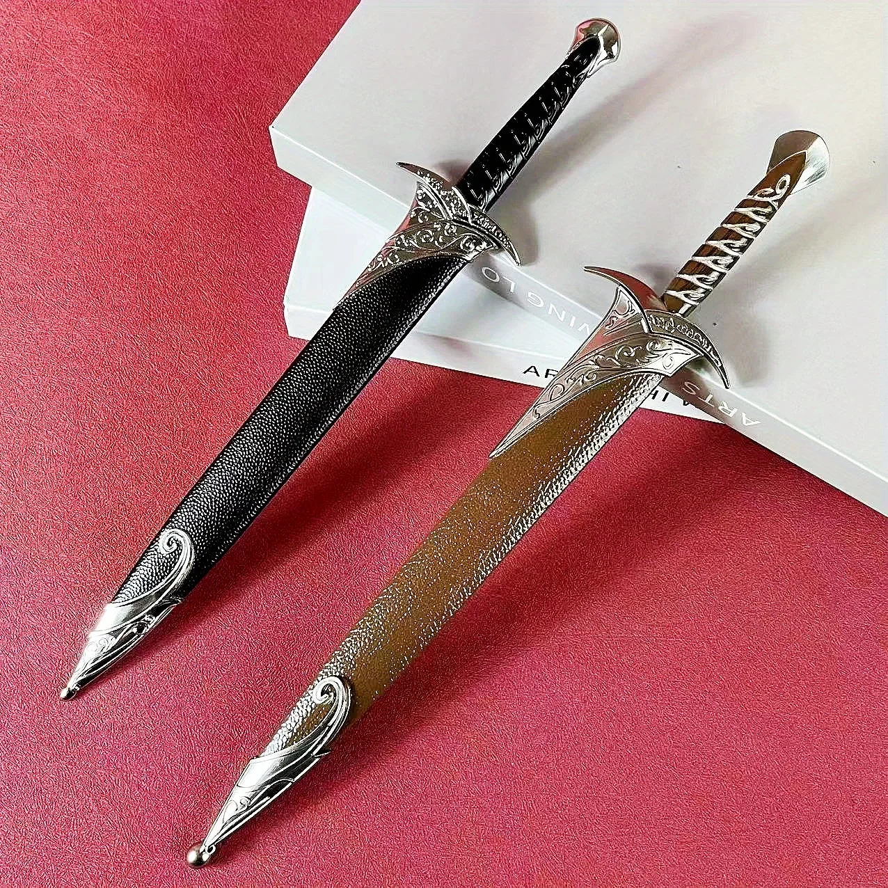 11.6inch Ring Baggins Katana Aragorn Sword Anime Medieval Glamdring Narthil Ninja Knife Real Japanese Katana Samurai Sabre Toy