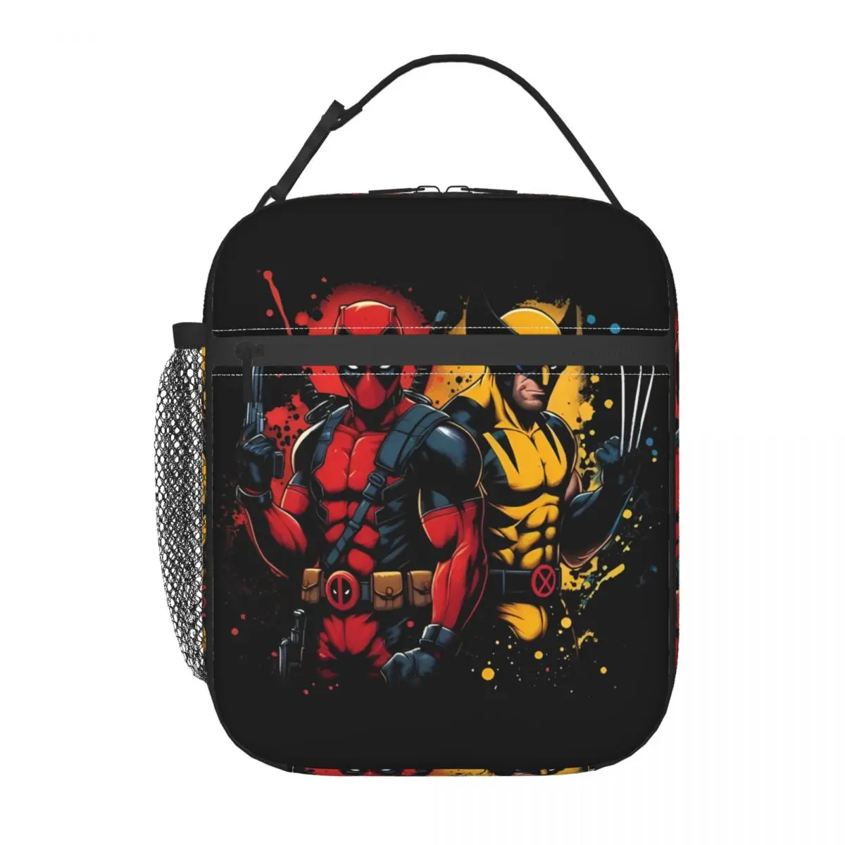 Imagem -03 - Deadpool e Wolverine Super-herói Isolados Térmicos Lunch Bags para Viagem Caixa Bento Portátil Caixa Cooler Filme 2024