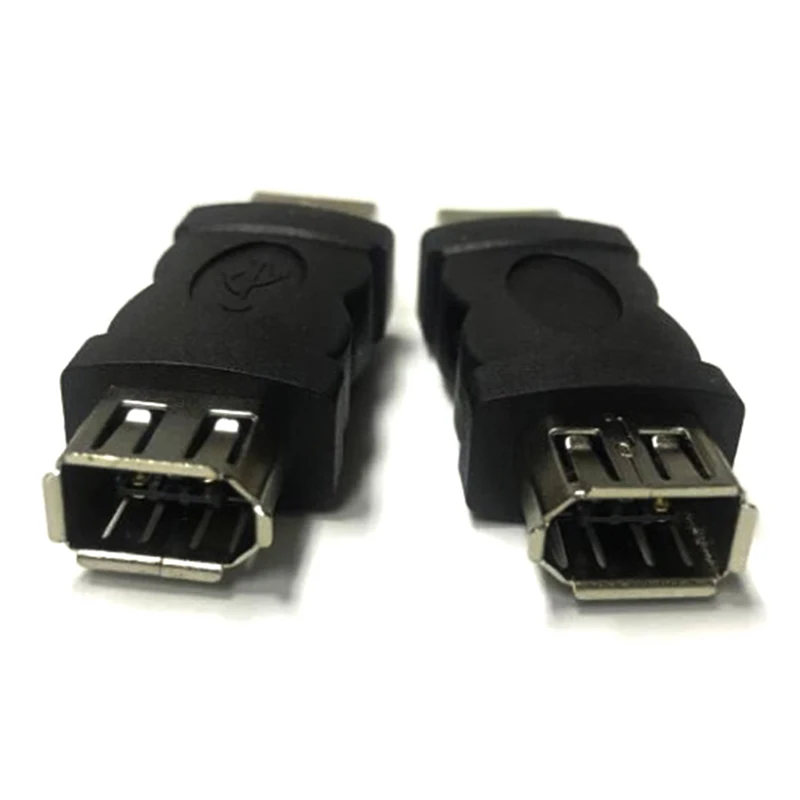 FireWire IEEE 1394 6 PIN ตัวเมียไปยัง USB 2.0ชนิดอะแดปเตอร์อะแดปเตอร์เต้าเสียบกล้องโทรศัพท์มือถือเครื่องเล่น MP3 pdas สีดำ