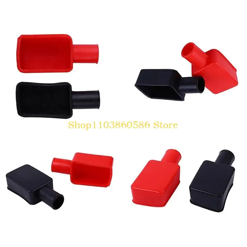 242A Universal Car Battery Terminal Protector Cap Heat Resistant Silicone Cover Easy Installation For Enhancing Electrical