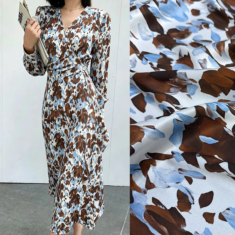 140cm-wide-20mm-brown-blue-color-block-printed-elastic-soft-twill-silk-fabric-for-diy-sewing-dress-skirt-pants-pajamas-r6901