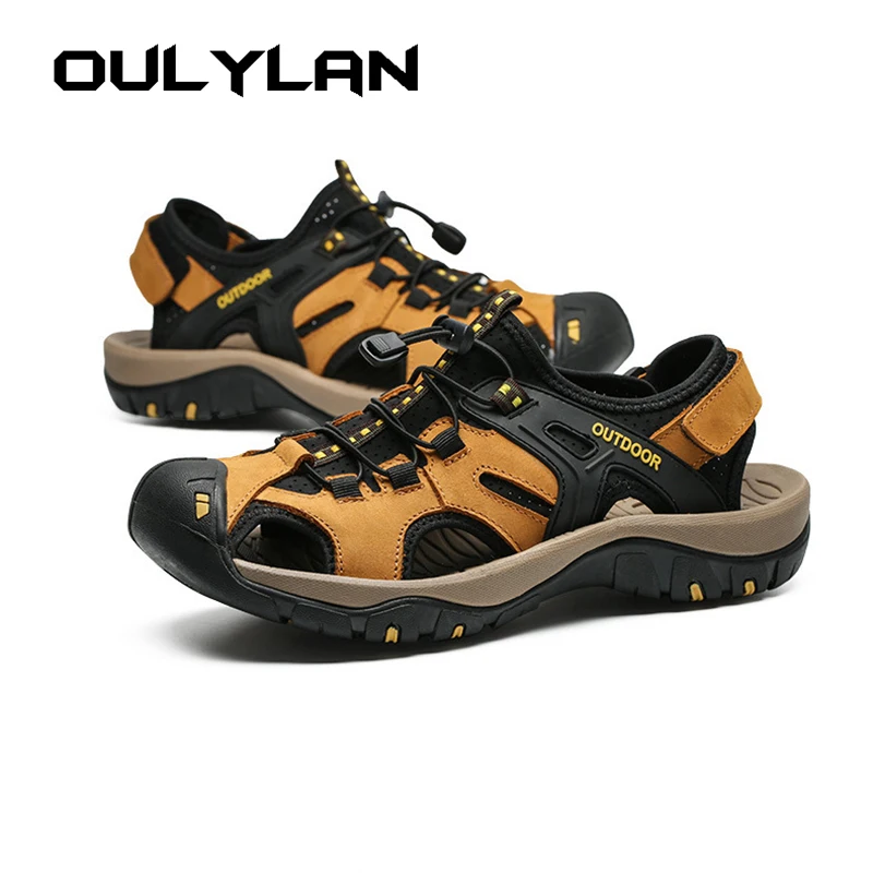 Fashion Men Sandals Hollow Summer Men Casual Shoes Non-slip Platform Sneakers Versatile Breathable Running Sports Sandals