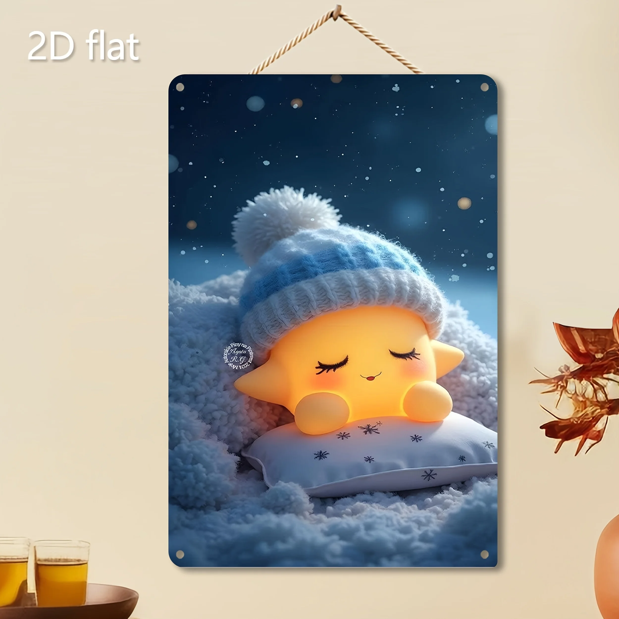 مسطح ثنائي الأبعاد، قطعة واحدة، مسطح ثنائي الأبعاد، صورة صفيح، نجمة لطيفة، ديكور معلق على الحائط، محفور مسبقًا، فن حديدي مقاوم للطقس، غرفة ديسمبر