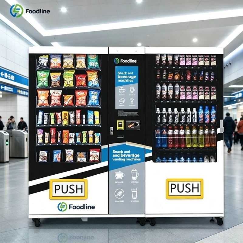 FL Customized Innovative Products Smart Bagged Self-Service Beverages & Snack Vending Machine