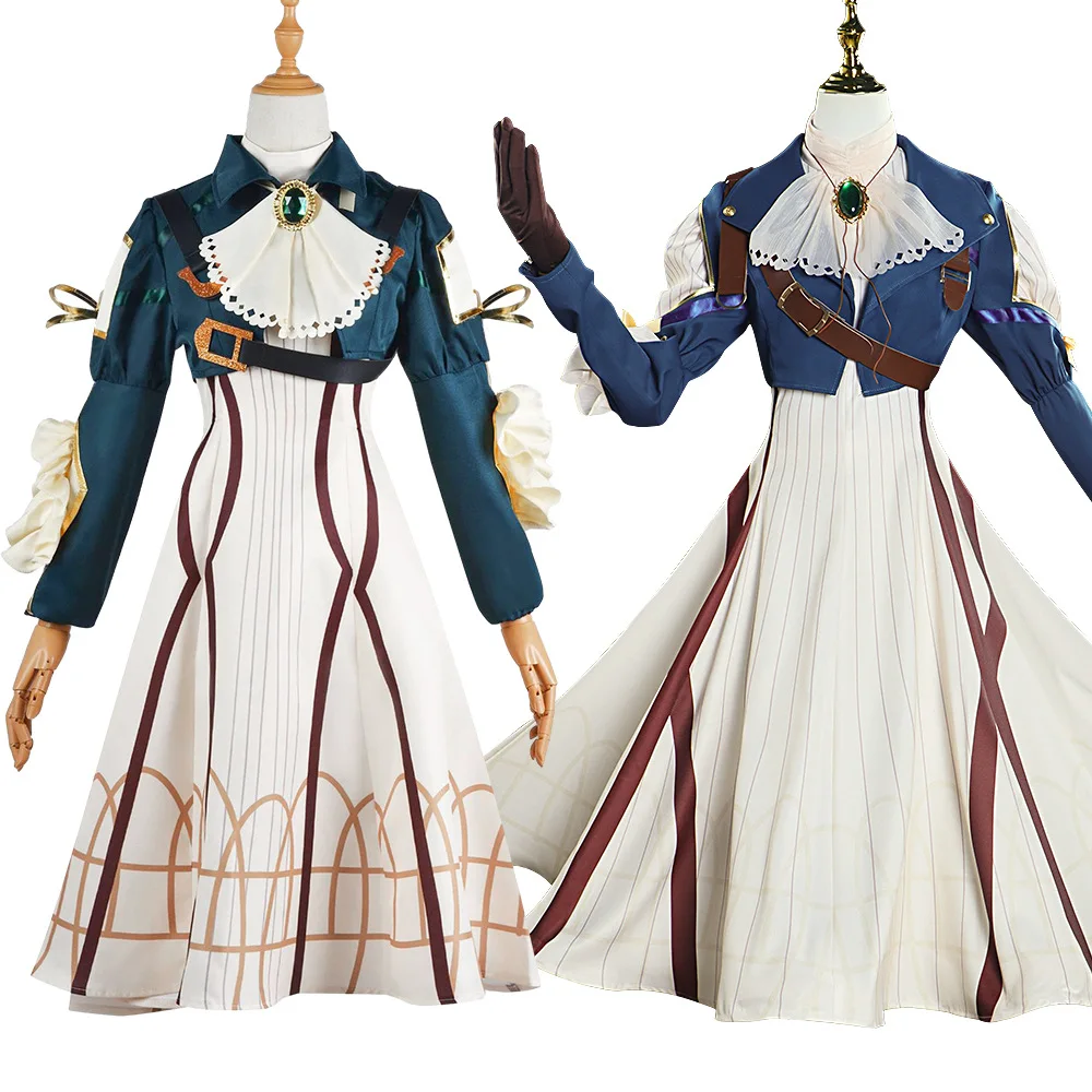 Violet Evergarden Violet Evergarden Halloween Anime Cosplay Costume Full Set Character Roleplay Outfit Party Suit Women