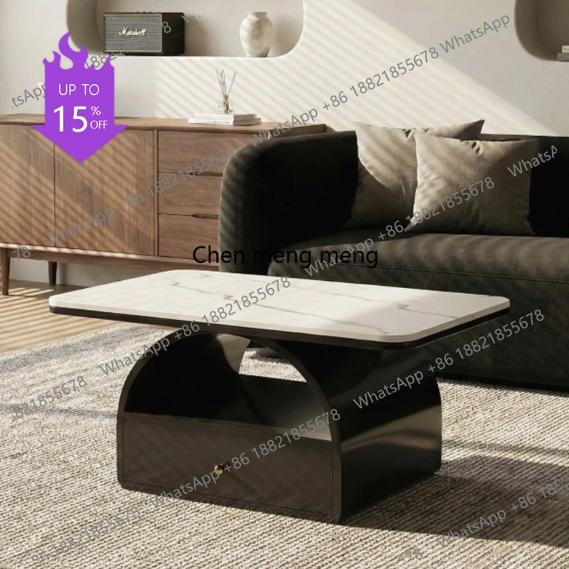 

smt51 Modern Designer Coffee Table Decoration Living Room Simple Aesthetic Coffee Table Minimalist Center Mesa Auxiliar Home Fur