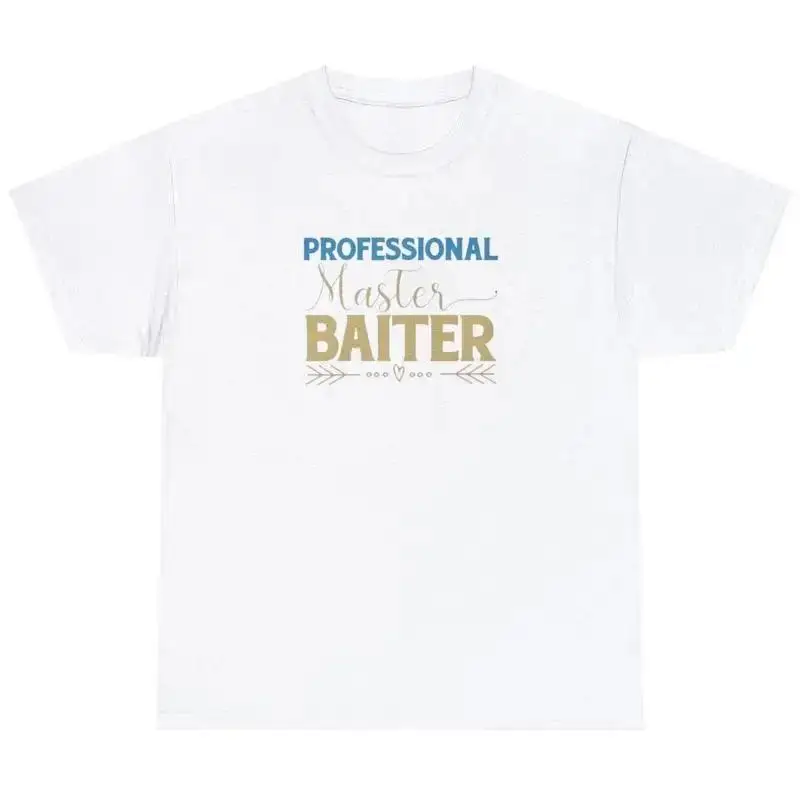 Master Baiter T Shirt Funny Professional Fisherman Fishing Gift Humor Pun Tee