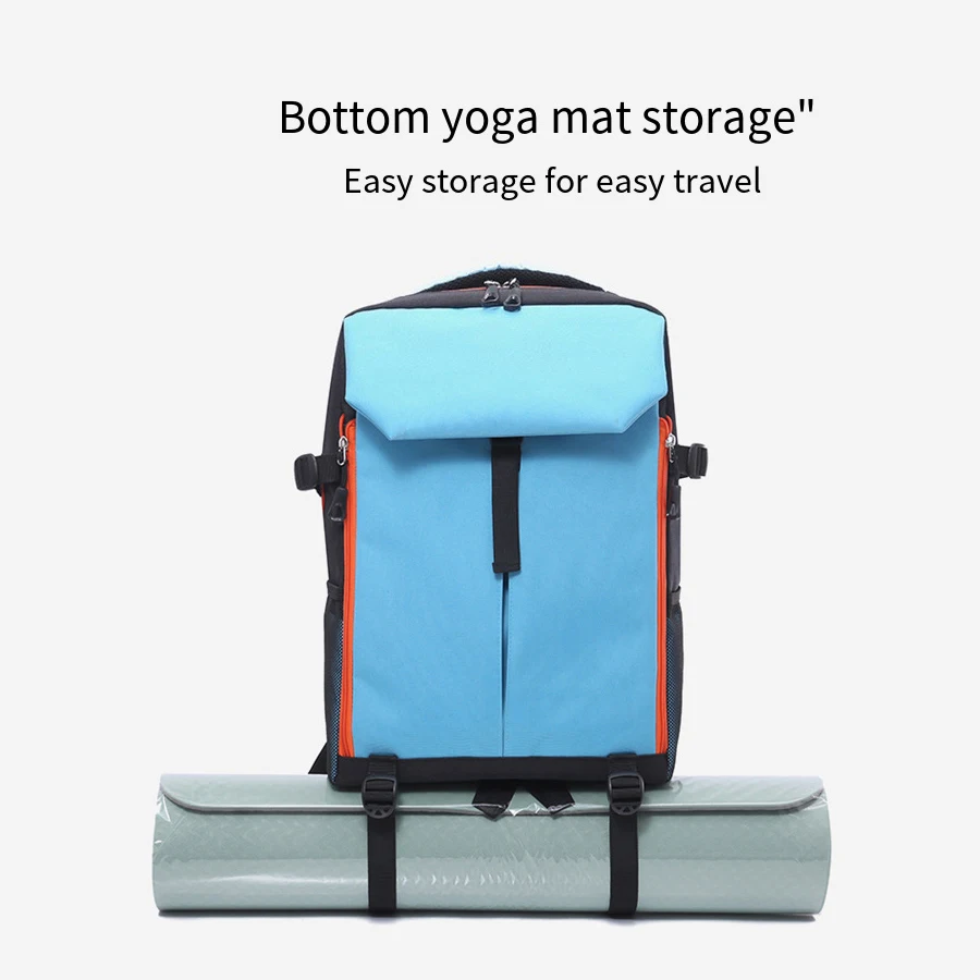 1 Piece Sports Backpack, Unisex Yoga Fitness Bag, Large Capacity Expandable Badminton Racket Bag, Ball, Sports Shoe Storage Bag, Student School Bag, Computer Bag