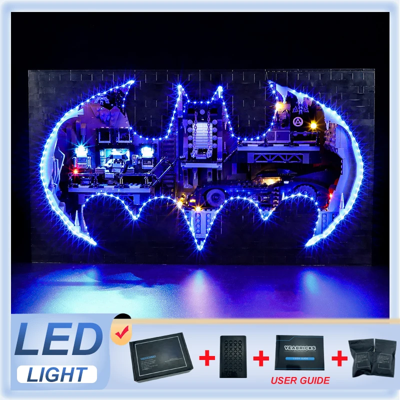 

Комплект светодиодных фонарей «сделай сам» для LEGO 76252 Batcave — Shadow Box (только светодиодный светильник, без модели блоков)