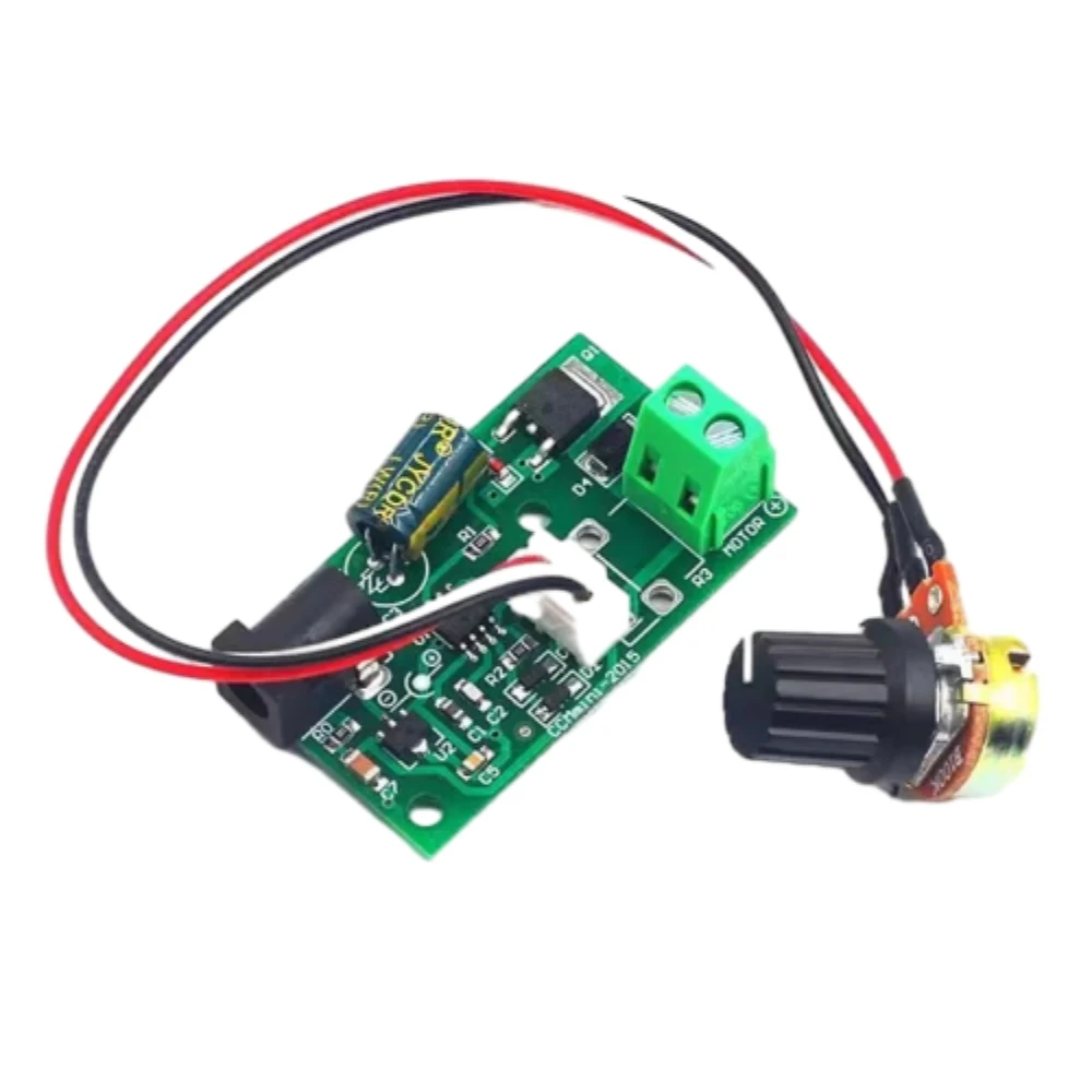 

PWM DC Motor Speed Controller 6V 12V 24V 3A Small General Speed Control Board Motor Speed Governor Module with Potentiometer